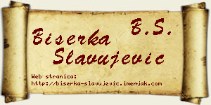 Biserka Slavujević vizit kartica
